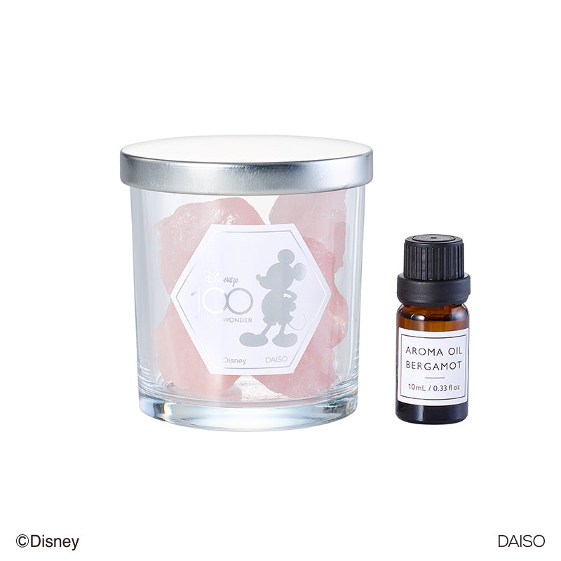 DAISO ストーンディフューザー ローズクォーツ ベルガモット(ミッキーマウス)D100