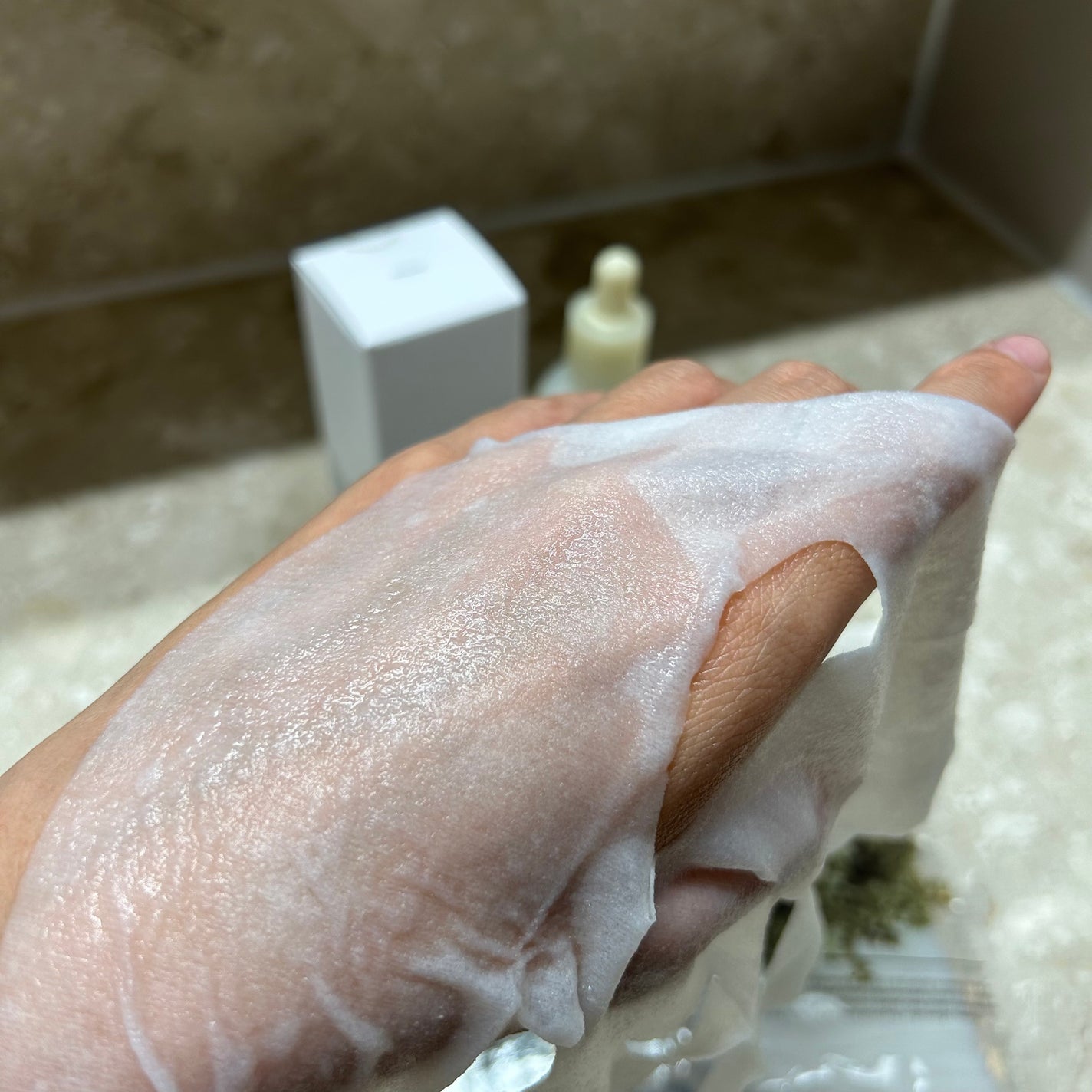 弱酸性PHシートマスク 復活草フィット/Abib /シートマスク・パックを使ったクチコミ(7枚目)