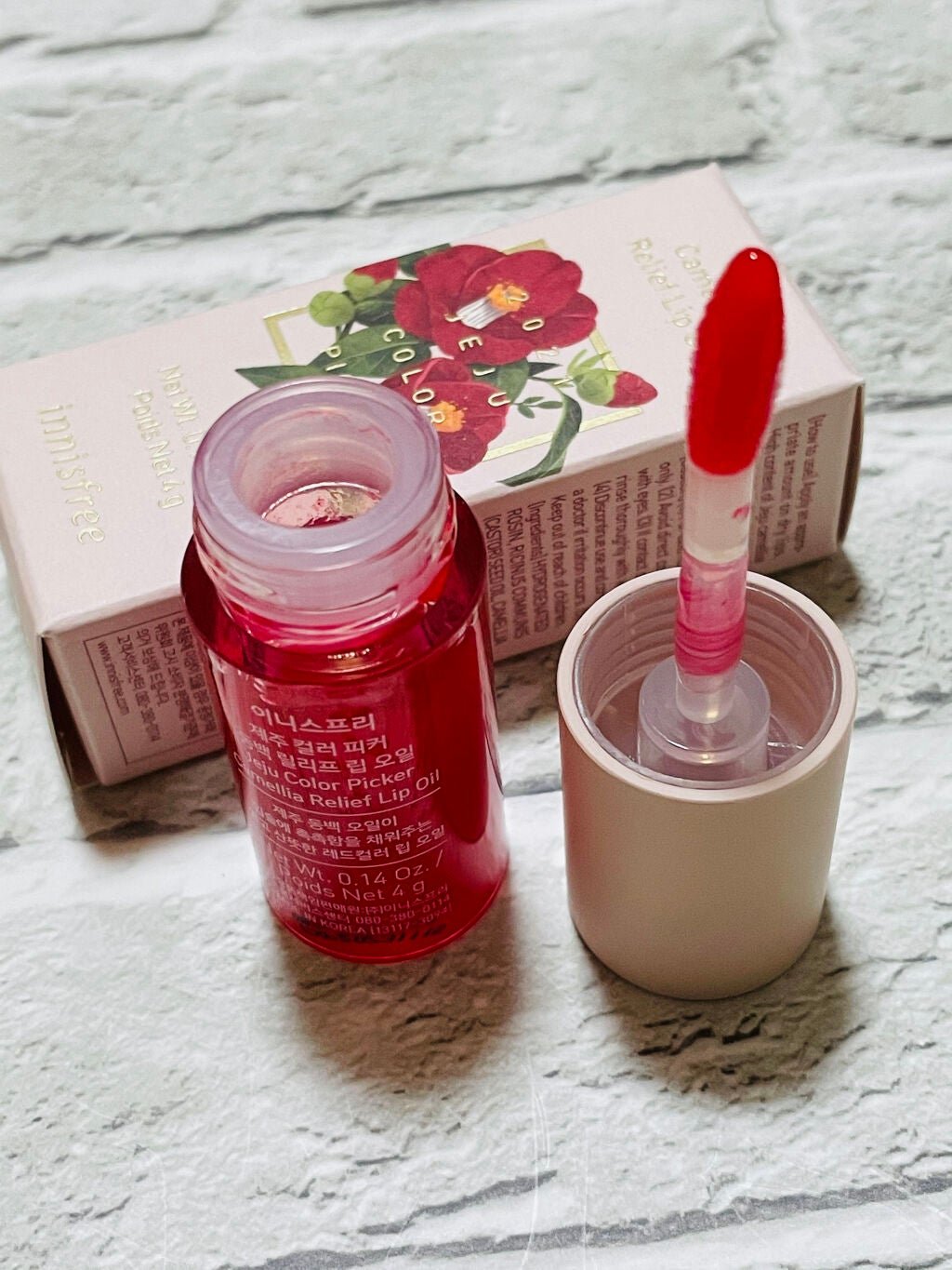 カメリア リリーフ リップオイル/innisfree/リップグロスを使ったクチコミ(3枚目)