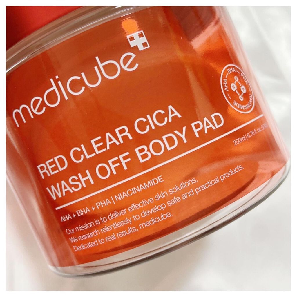 レッドシカ洗い流すボディパッド/MEDICUBE/ボディシートを使ったクチコミ（1枚目）