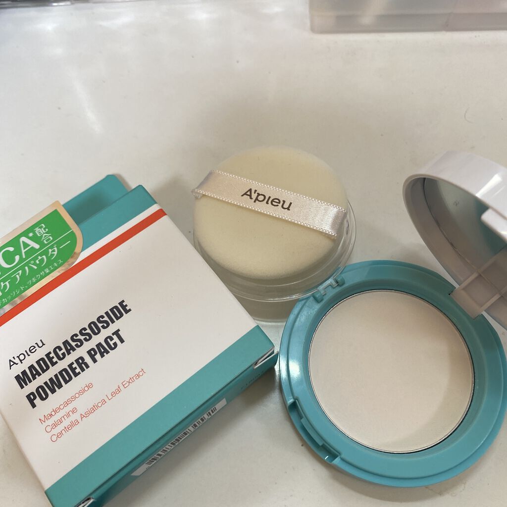 マデカソ　パウダーパクト/A’pieu/プレストパウダーを使ったクチコミ（1枚目）