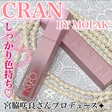 BLOOM JELLY TINT  02 Pink Petal/CRAN BY MOLAK /口紅を使ったクチコミ（1枚目）