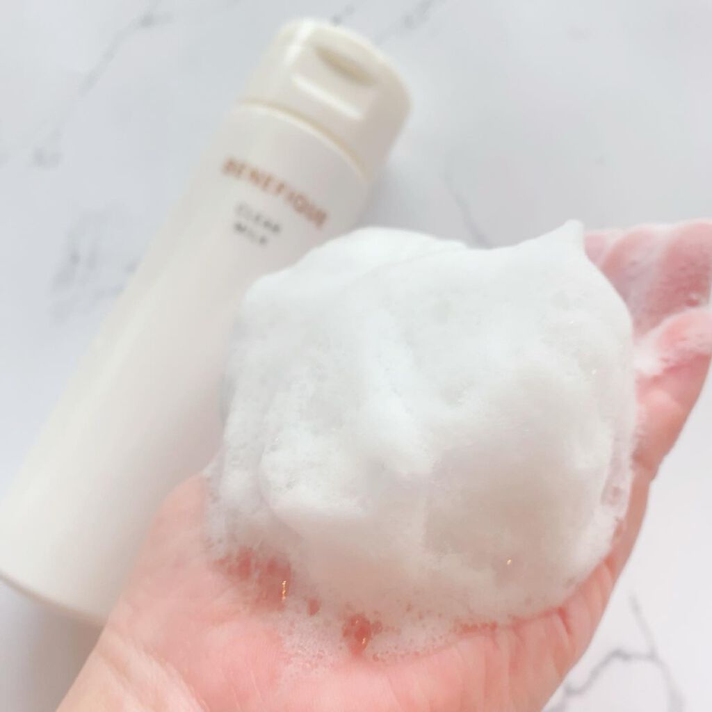 クリアミルク/BENEFIQUE/その他洗顔料を使ったクチコミ（3枚目）