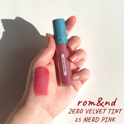 ゼロベルベットティント/rom&nd/リップティントを使ったクチコミ(4枚目)