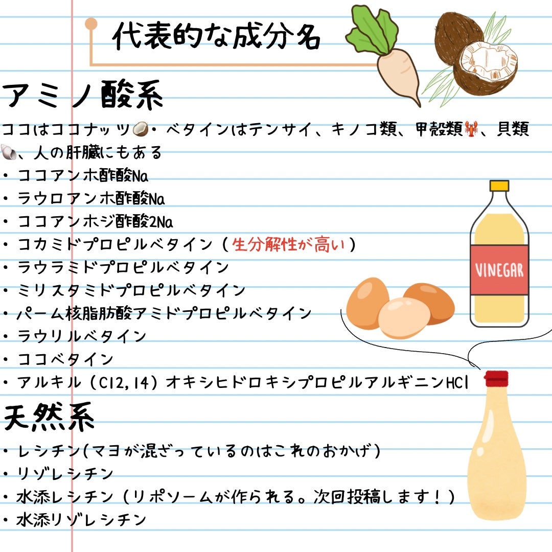 elan_lotus on LIPS 「ベース成分③|アンホ界面活性剤〖アンホ(両性)界面活性剤〗恒例..」(4枚目)