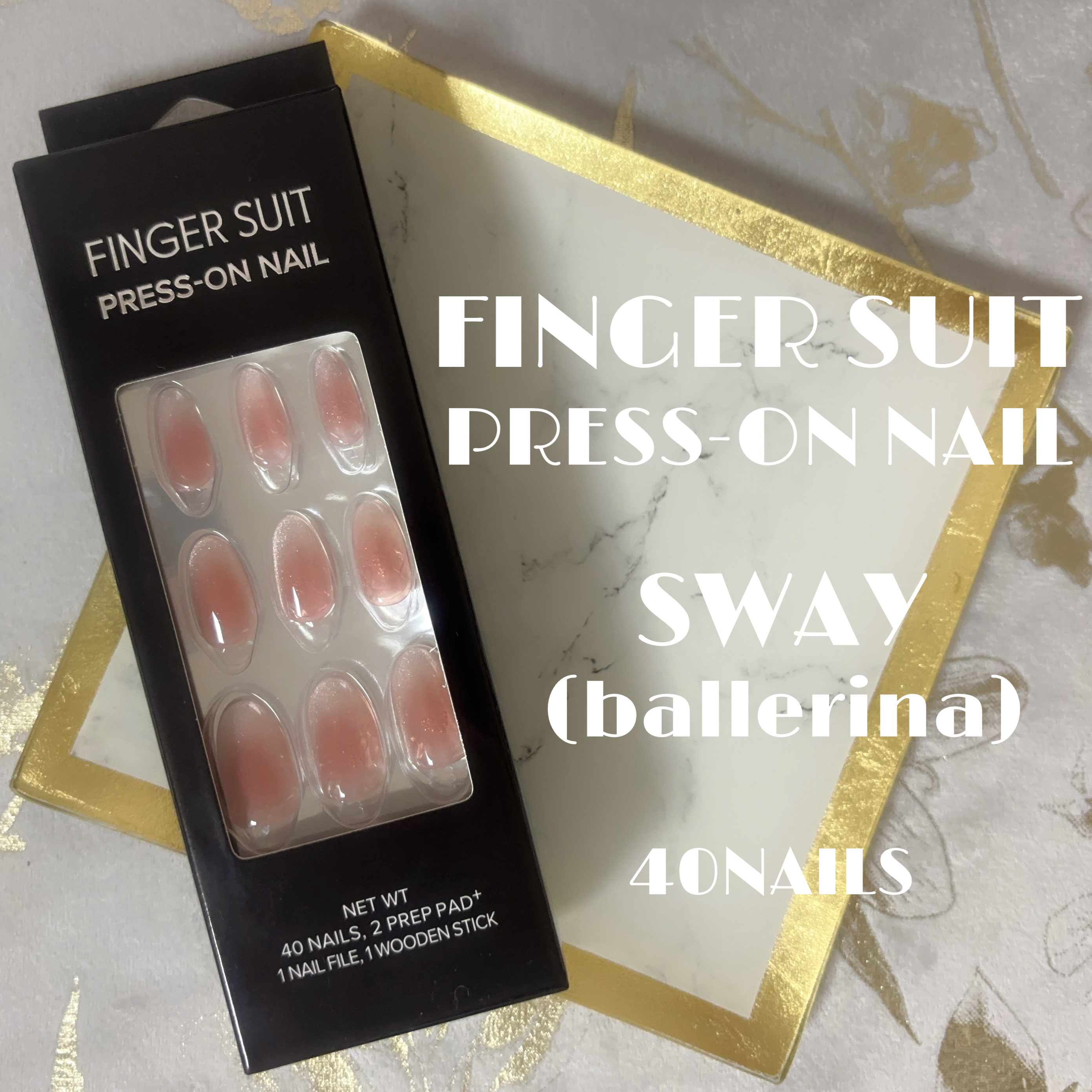 ネイルチップ(シールタイプ) Sway/FINGER SUIT/ネイルチップ・パーツを使ったクチコミ（1枚目）