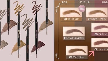 ブロウインク カラーティントデュオ/MAYBELLINE NEW YORK/眉ティントを使ったクチコミ（2枚目）