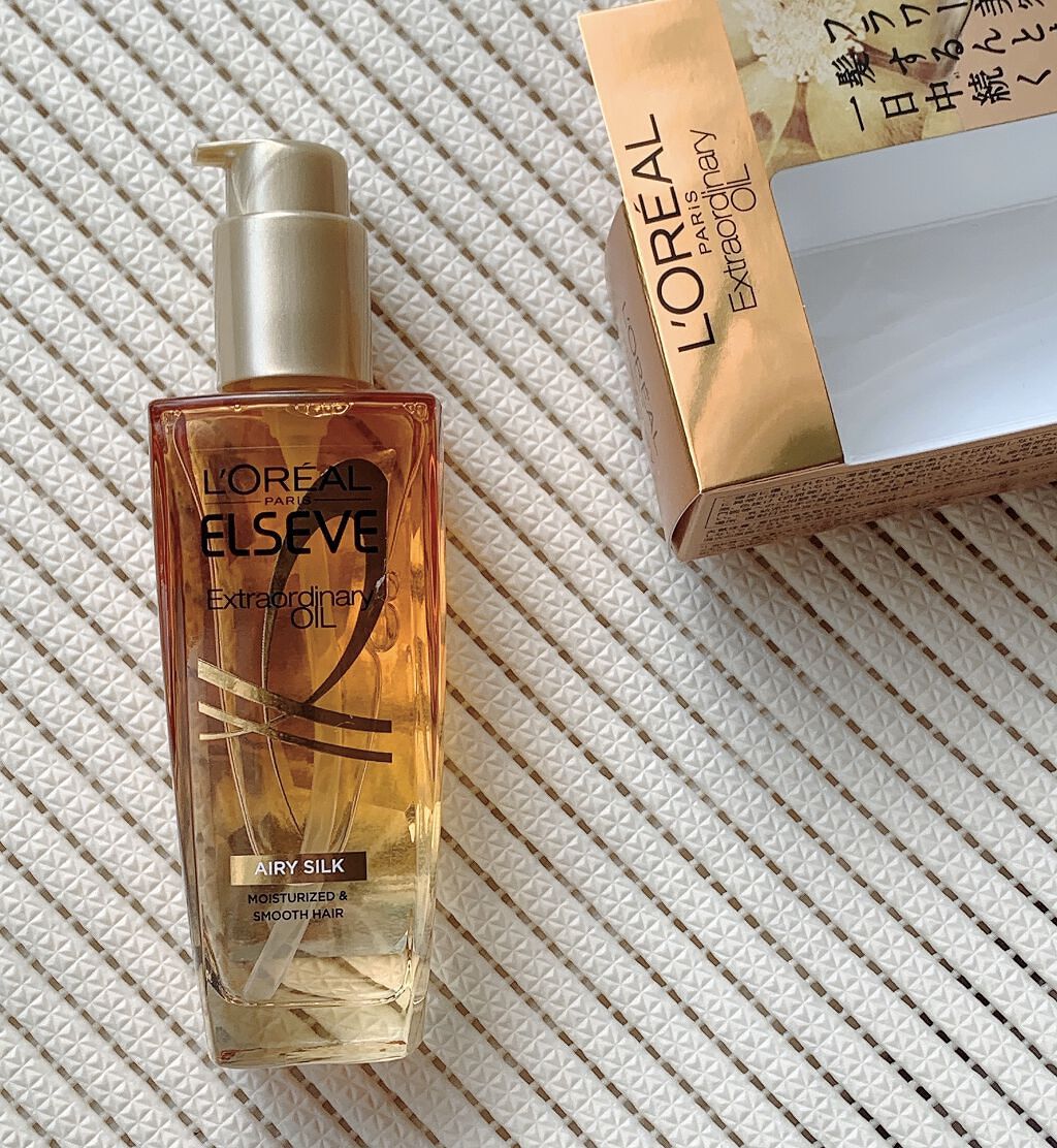 ロレアルパリエクストラオーディナリーオイルレポ♡

テクスチャーはとても軽いのにしっかりまとまってツヤ感もきれい❤️

ベタつかずサラサラなのも高ポイントだった 🌸

ヘアケアの最後にオイルで仕上げることが多いのですが、ロレアルパリのオイ