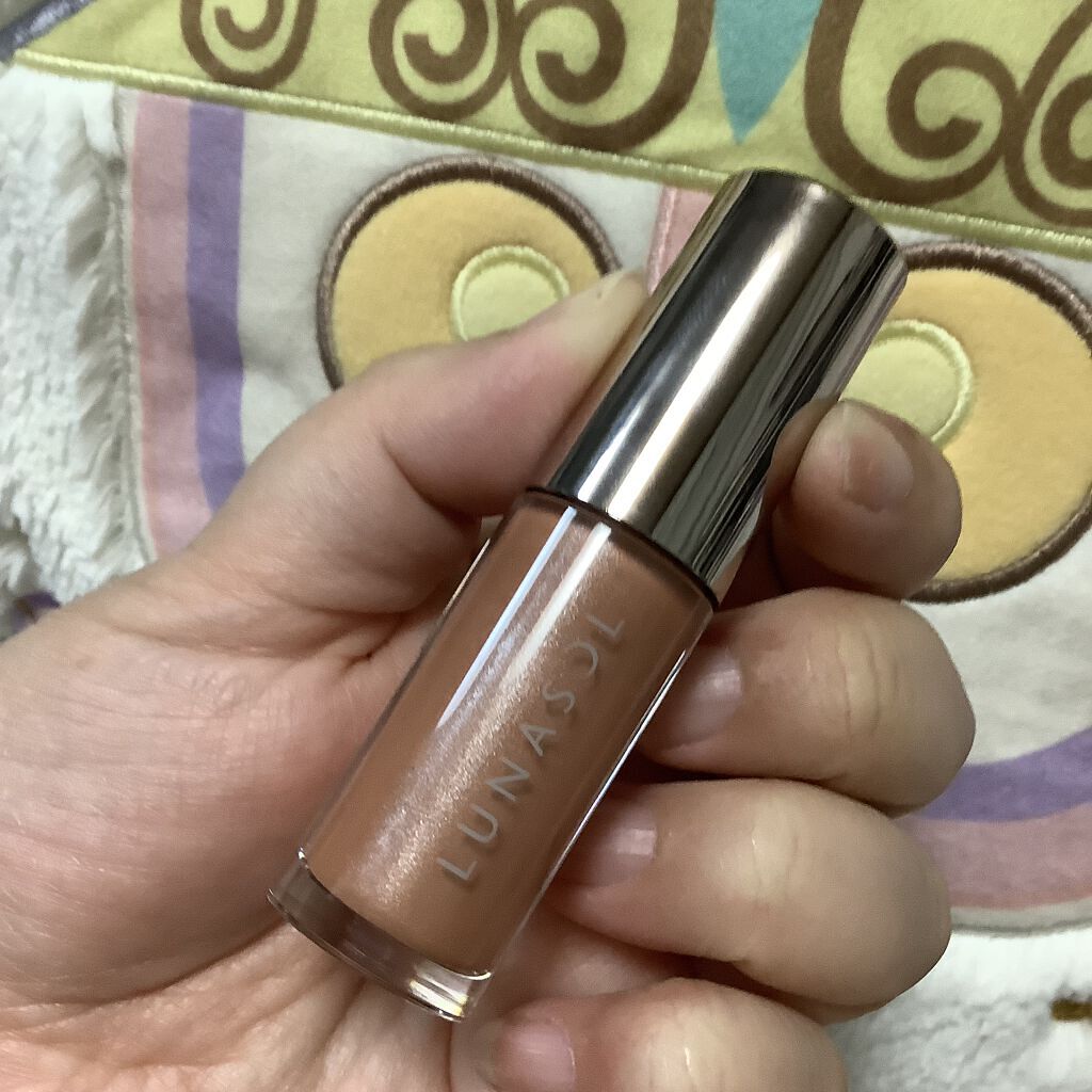 デューイベアブラッシュ EX03 Sunlit Breeze（限定）/LUNASOL/リキッドチークを使ったクチコミ（1枚目）