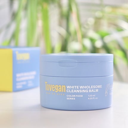 カラーフードシリーズホワイトホールサムクレンジングバーム/Tovegan/クレンジングバームを使ったクチコミ(2枚目)