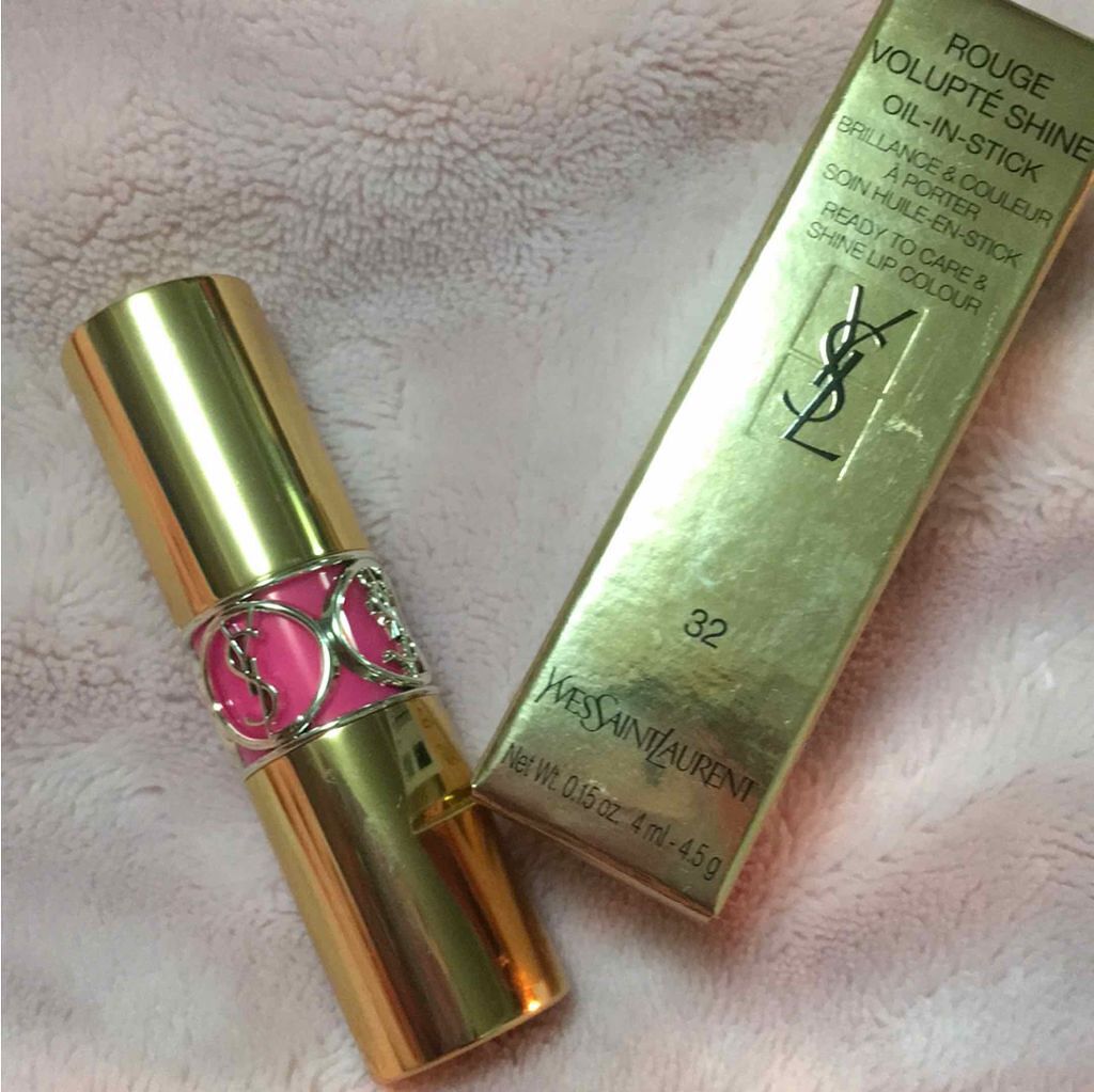 ルージュ ヴォリュプテ シャイン/YVES SAINT LAURENT BEAUTE/口紅を使ったクチコミ(1枚目)