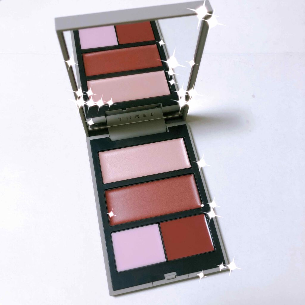 グローフリーダムパレットライジング/THREE/クリームハイライトを使ったクチコミ（1枚目）