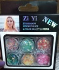Zi Yi EYESHADOW STICKUP SLICE 6COLOR BEAUTY GLITTER / サンキューマート