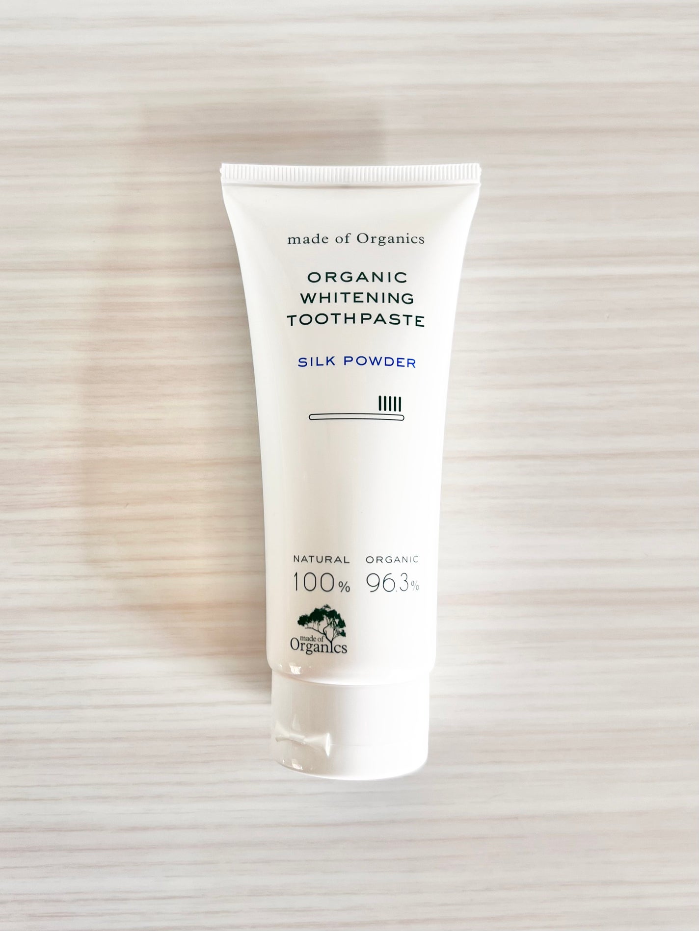 ホワイトニング トゥースペースト <シルクパウダー>/made of Organics/歯磨き粉を使ったクチコミ(1枚目)
