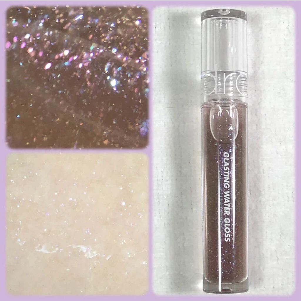 グラスティングウォーターグロス 02 ナイト・マリン/rom&nd/リップグロスを使ったクチコミ（2枚目）