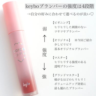 ドトムリッププラスプランパー/keybo/リップグロスを使ったクチコミ（2枚目）