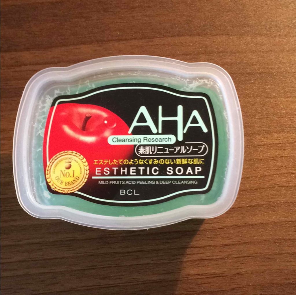 ソープ(素肌リニューアル AHAソープ)/クレンジングリサーチ/洗顔石鹸を使ったクチコミ(1枚目)