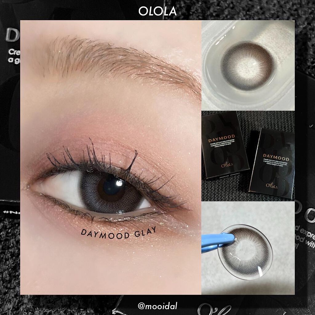 デームードグレーマンスリー (DAYMOOD GRAY monthly)/OLOLA/1ヶ月(1MONTH)カラコンを使ったクチコミ(2枚目)