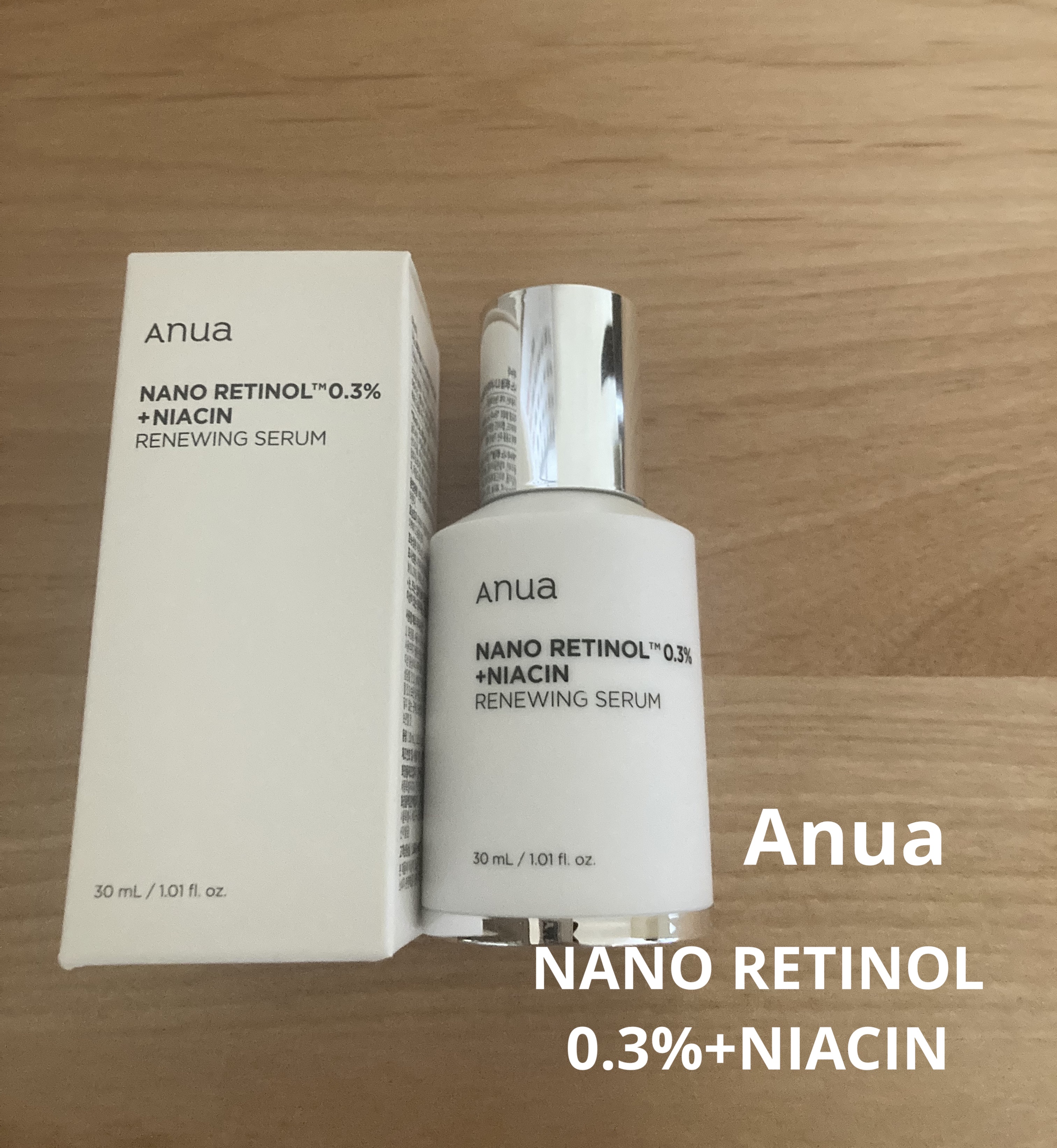 レチノール0.3 ナイアシンリニューイングセラム/Anua/美容液を使ったクチコミ（1枚目）