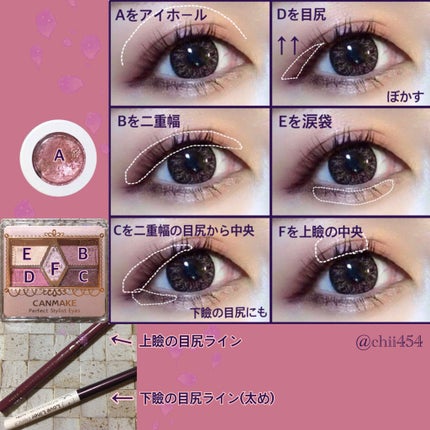 【旧品】パーフェクトスタイリストアイズ/キャンメイク/アイシャドウパレットを使ったクチコミ(2枚目)