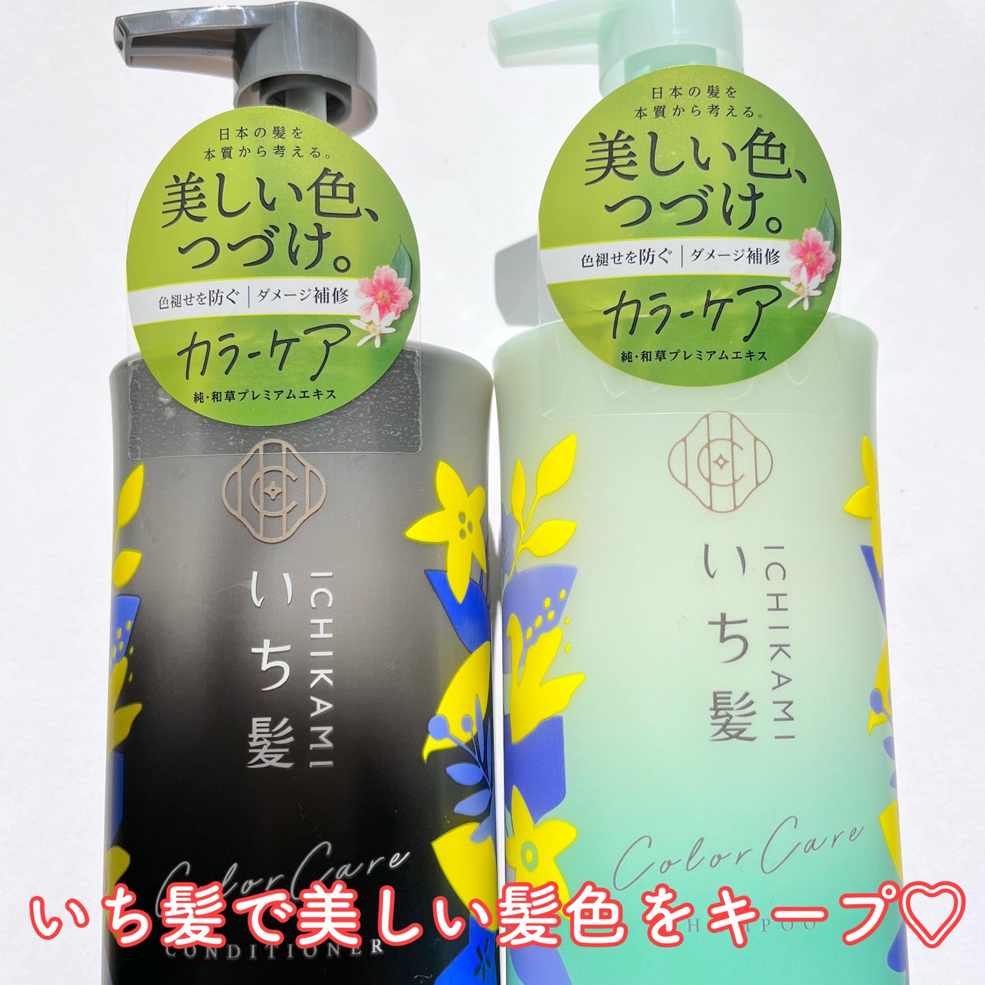 カラーケア&ベーストリートメント in シャンプー/コンディショナー/いち髪/市販シャンプーを使ったクチコミ(1枚目)