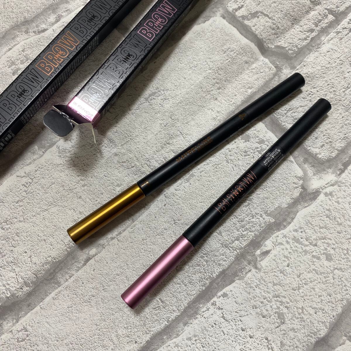 ブロウインク カラーティントデュオ/MAYBELLINE NEW YORK/眉ティントを使ったクチコミ(3枚目)