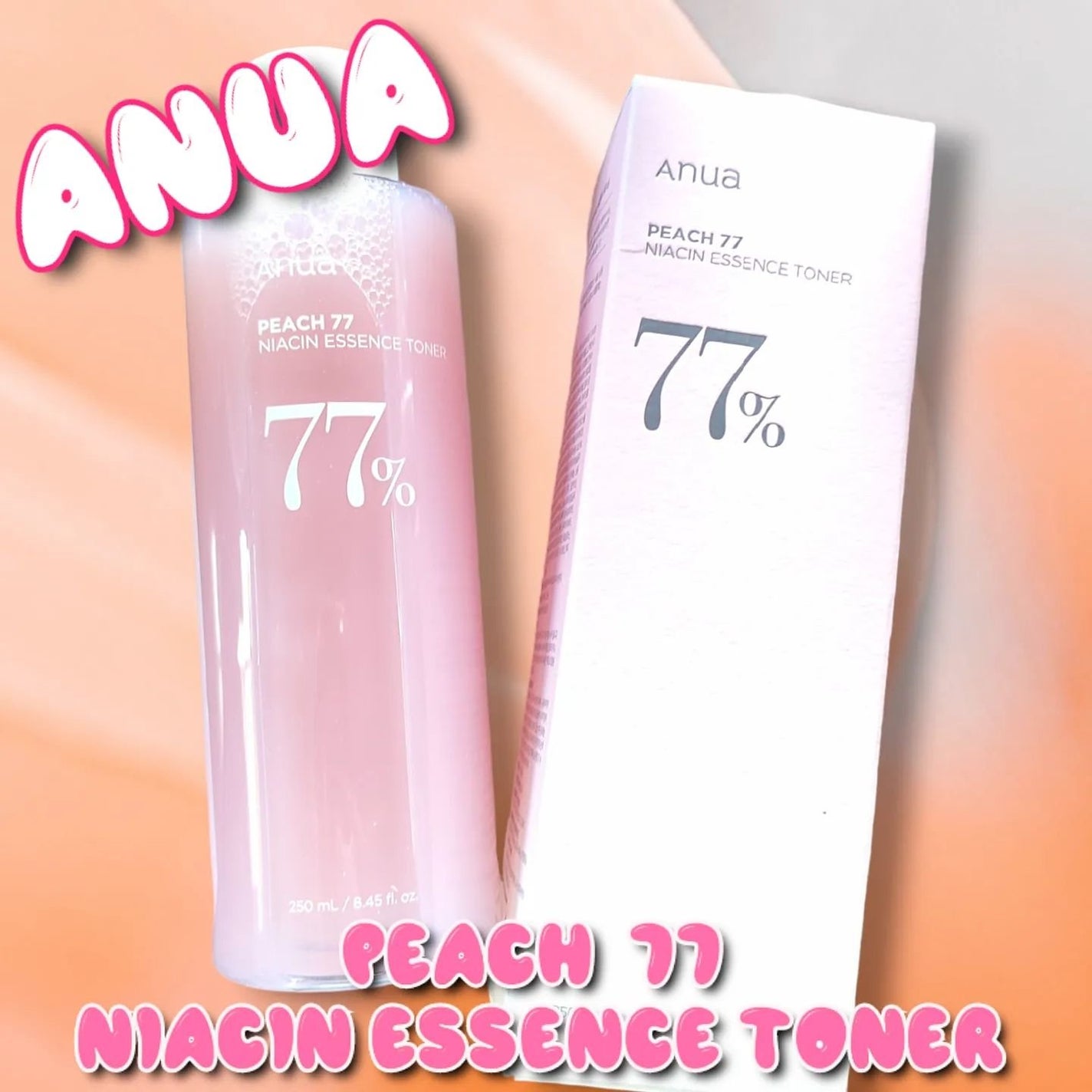 桃77%ナイアシンエッセンストナー 250ml/Anua/化粧水を使ったクチコミ(1枚目)