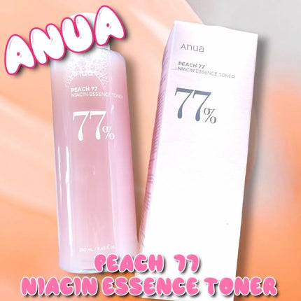 桃77%ナイアシンエッセンストナー 250ml/Anua/化粧水を使ったクチコミ(1枚目)