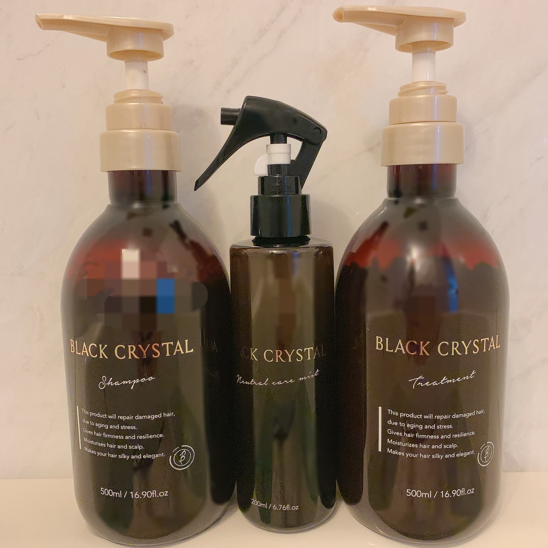 ブラッククリスタル シャンプー ＆ トリートメント/BLACK CRYSTAL/サロンシャンプーを使ったクチコミ（1枚目）