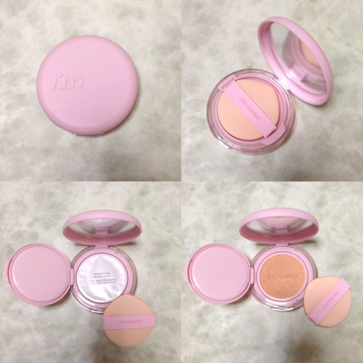 ワンダーベルベットラスティングクッション/i’m meme/クッションファンデーションを使ったクチコミ(4枚目)