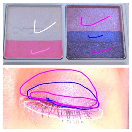 フローレスグロウ リッドテクスチャー アイシャドウ/CHICCA/アイシャドウパレットを使ったクチコミ(4枚目)