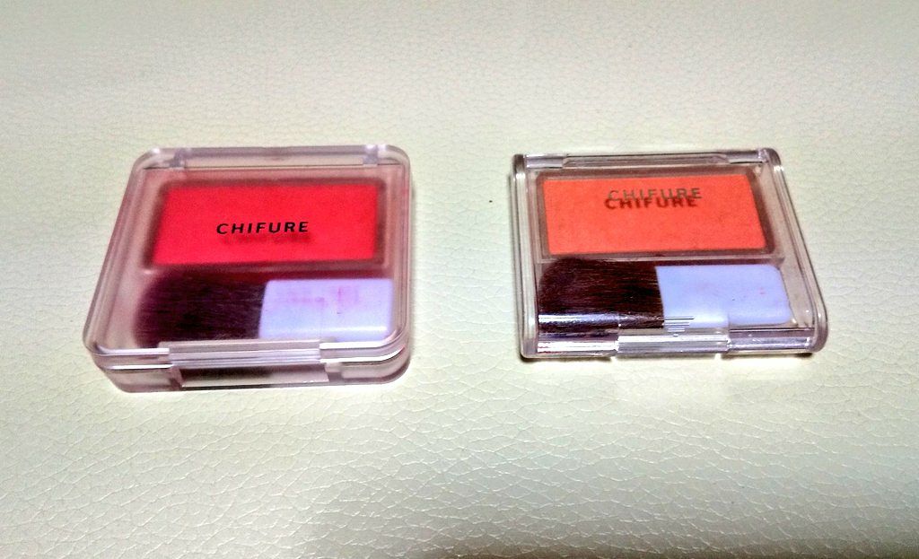 チーク カラー(ブラシ付)/ちふれ/パウダーチークを使ったクチコミ（1枚目）