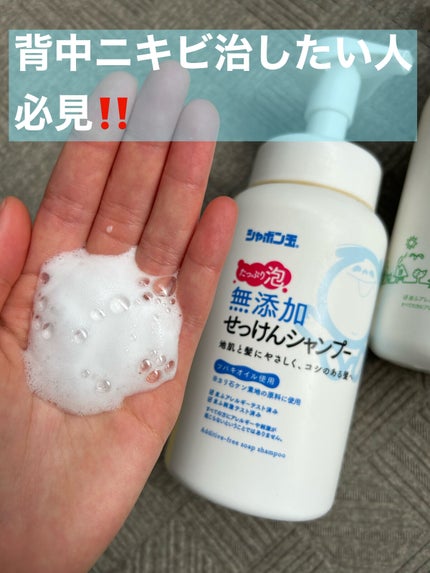 無添加せっけんシャンプー泡タイプ/リンス/シャボン玉石けん/市販シャンプーを使ったクチコミ(1枚目)