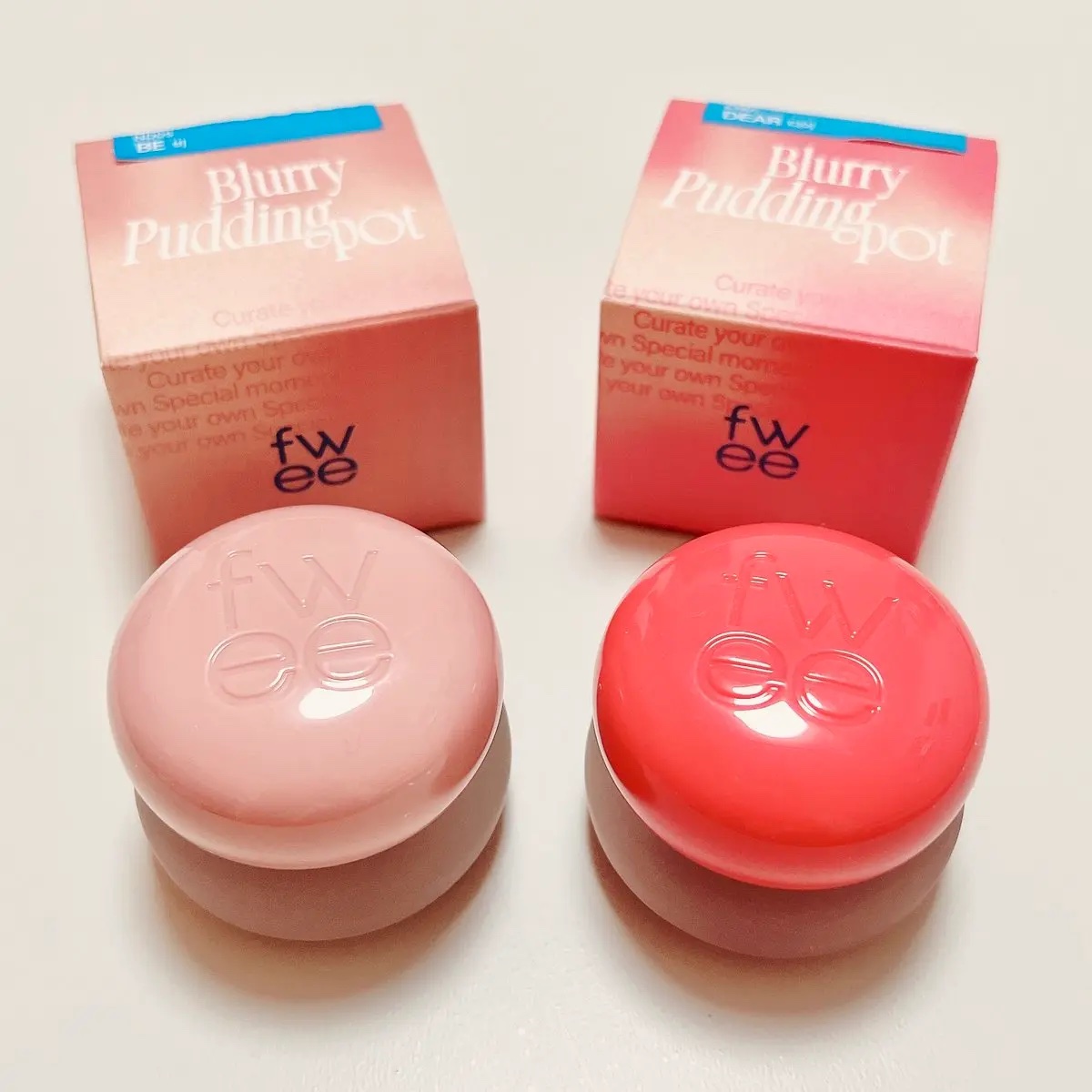 リップアンドチーク ブラーリープリンポット/fwee/口紅を使ったクチコミ（2枚目）