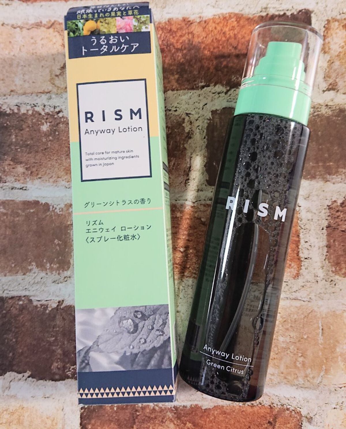 エニウェイ ローション グリーンシトラスの香り/RISM/ミスト状化粧水を使ったクチコミ(1枚目)