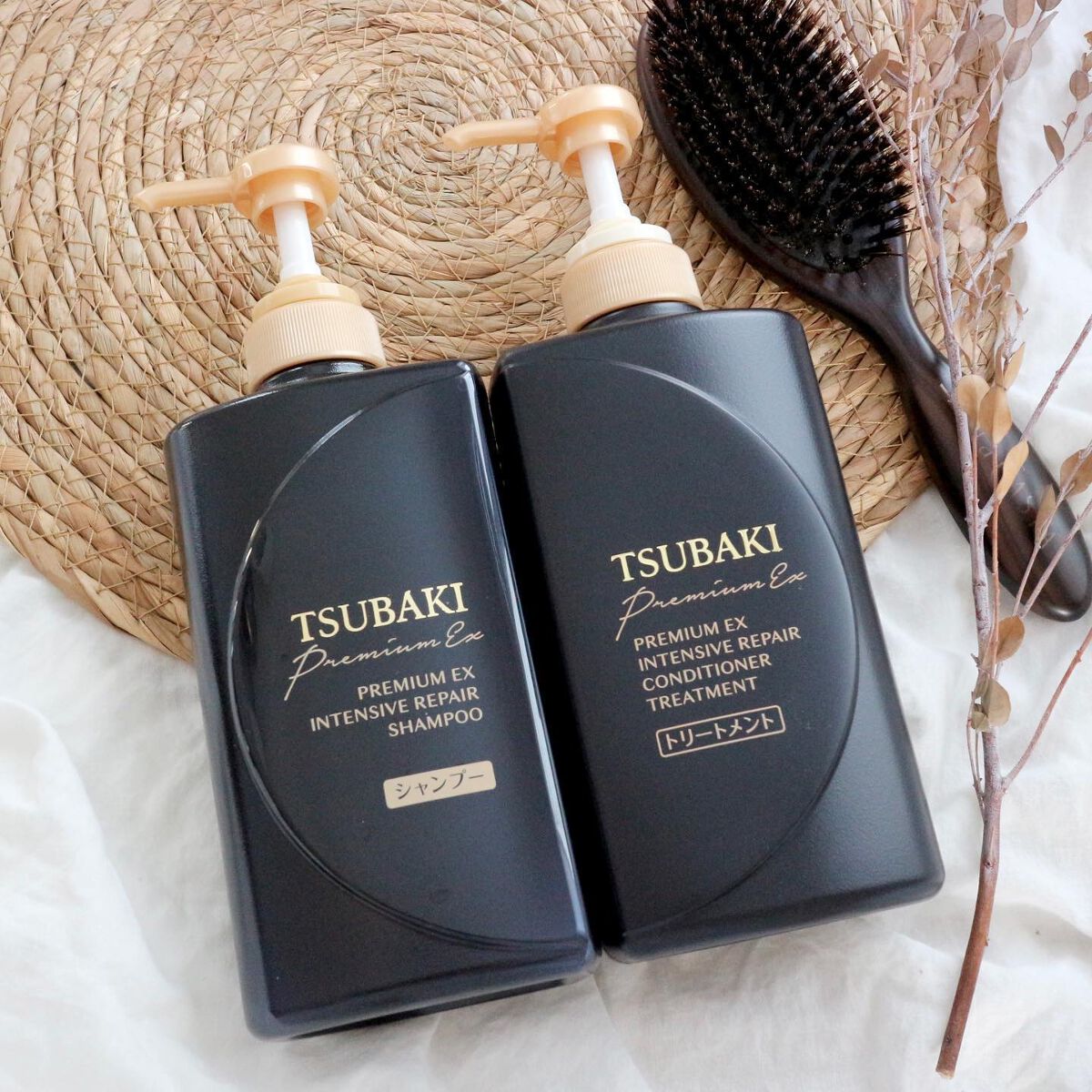 プレミアムＥＸ インテンシブリペア ＜シャンプー＞／コンディショナー＜ヘアトリートメント＞ /TSUBAKI/市販シャンプーを使ったクチコミ（1枚目）