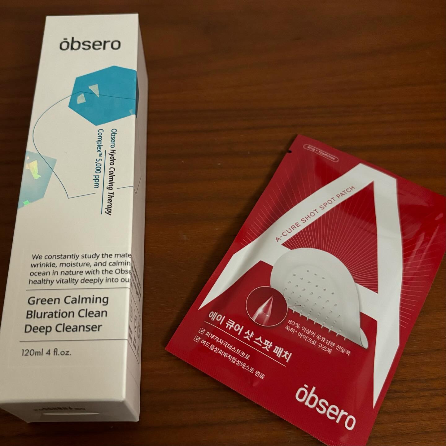 グリーンカーミングブルーレーションクリーンディープクレンザー/obsero/洗顔フォームを使ったクチコミ（1枚目）