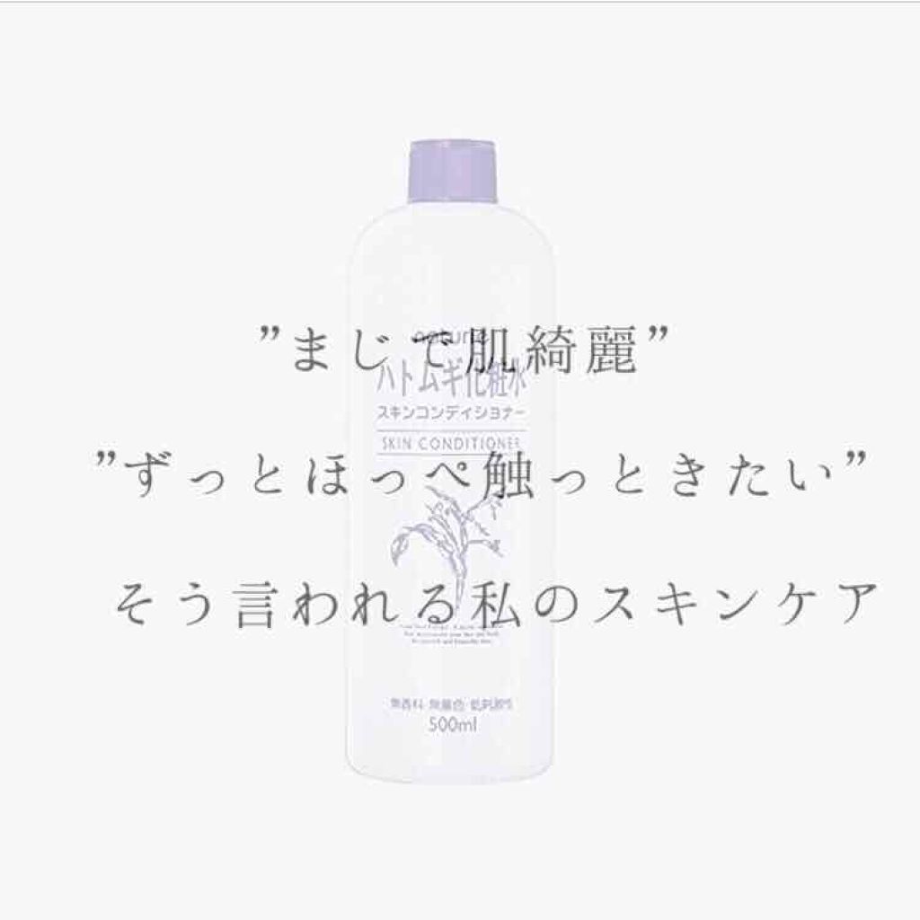 ハトムギ化粧水(ナチュリエ スキンコンディショナー R )/ナチュリエ/化粧水を使ったクチコミ(1枚目)