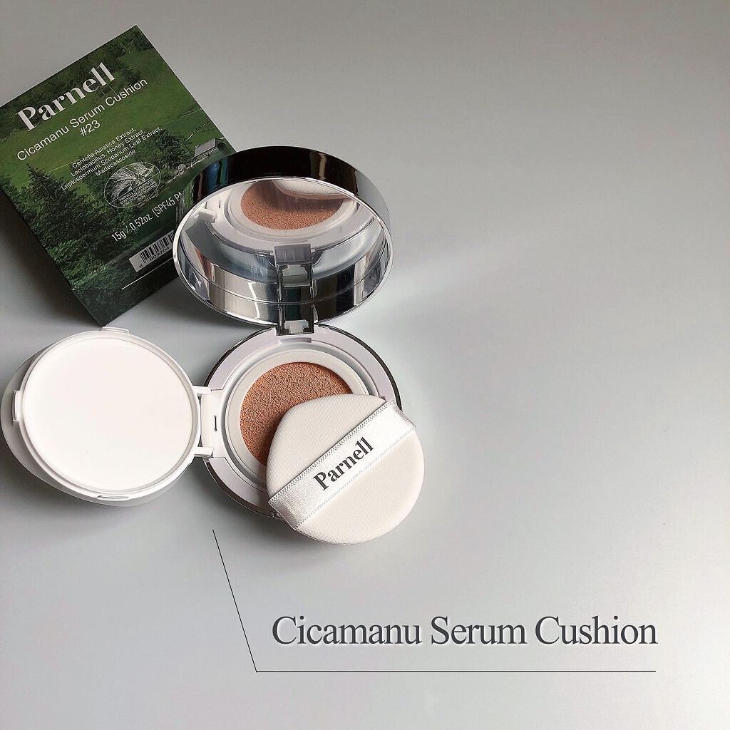 シカマヌ　セラム　クッションファンデ/parnell/クッションファンデーションを使ったクチコミ（2枚目）
