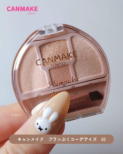 プランぷくコーデアイズ/キャンメイク/パウダーアイシャドウを使ったクチコミ(2枚目)