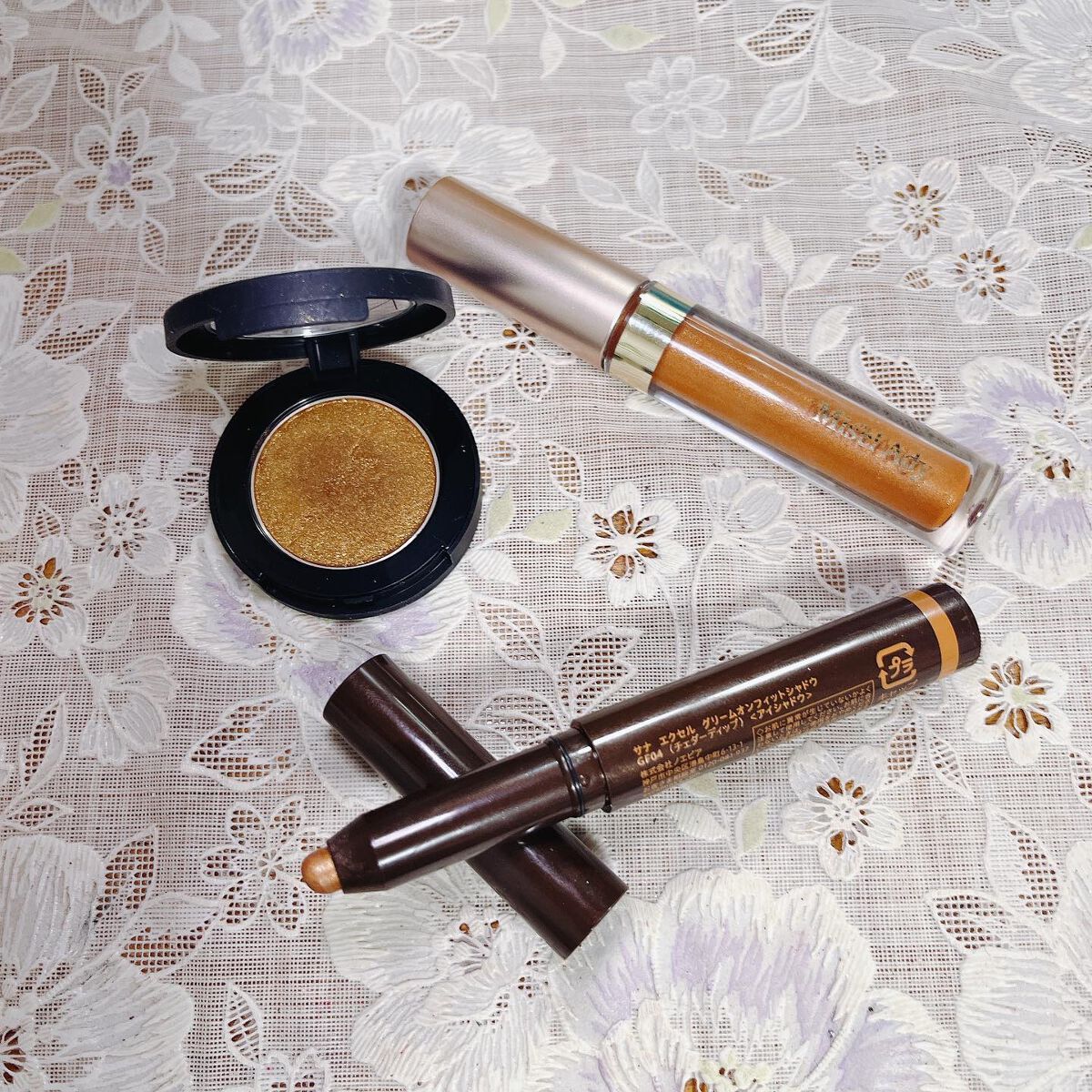 スムースアイティント 02 シナモンオレンジ/ミゼルエディ/リキッドアイシャドウを使ったクチコミ（3枚目）