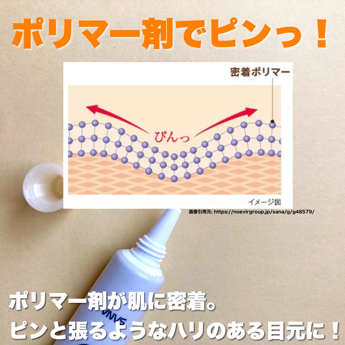 リンクルアイクリーム N/なめらか本舗/アイケア・アイクリームを使ったクチコミ(5枚目)