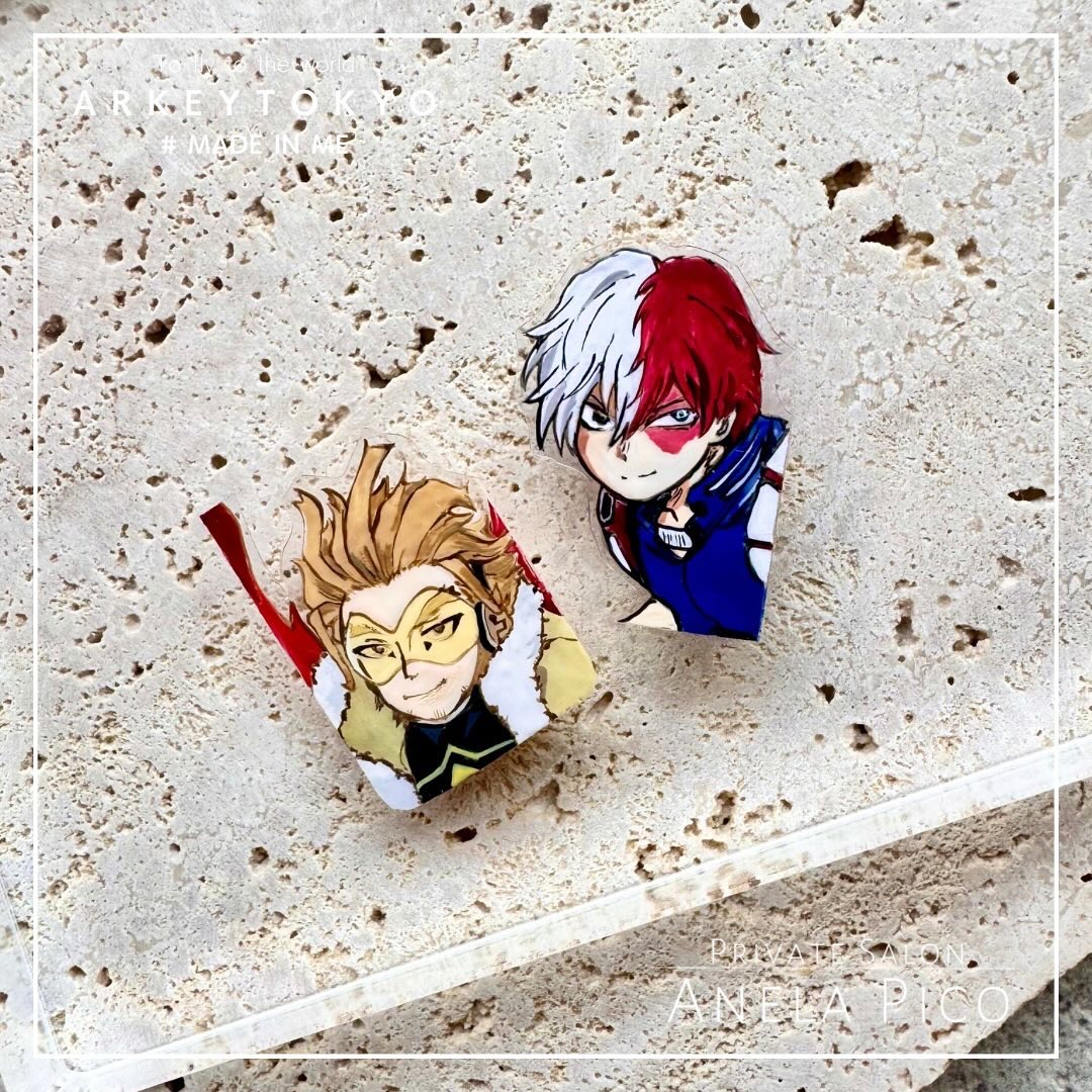 #ネイル,#ジェルネイル,#ヒロアカネイル,#キャラネイル,#痛ネイルのネイルデザイン