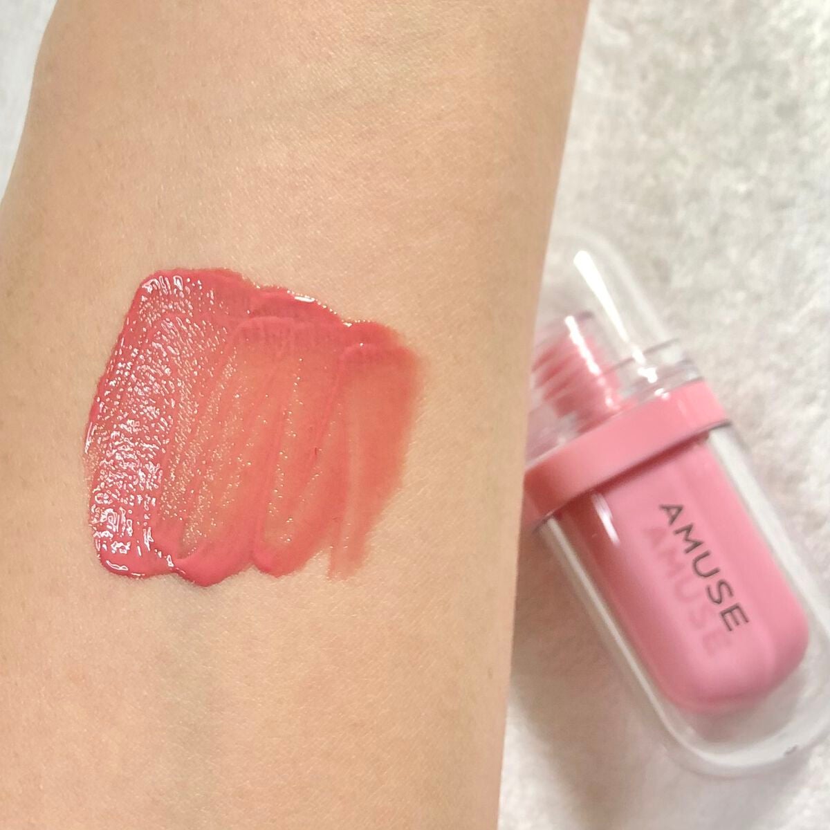 ジェルフィットティント/AMUSE/リップティントを使ったクチコミ(3枚目)