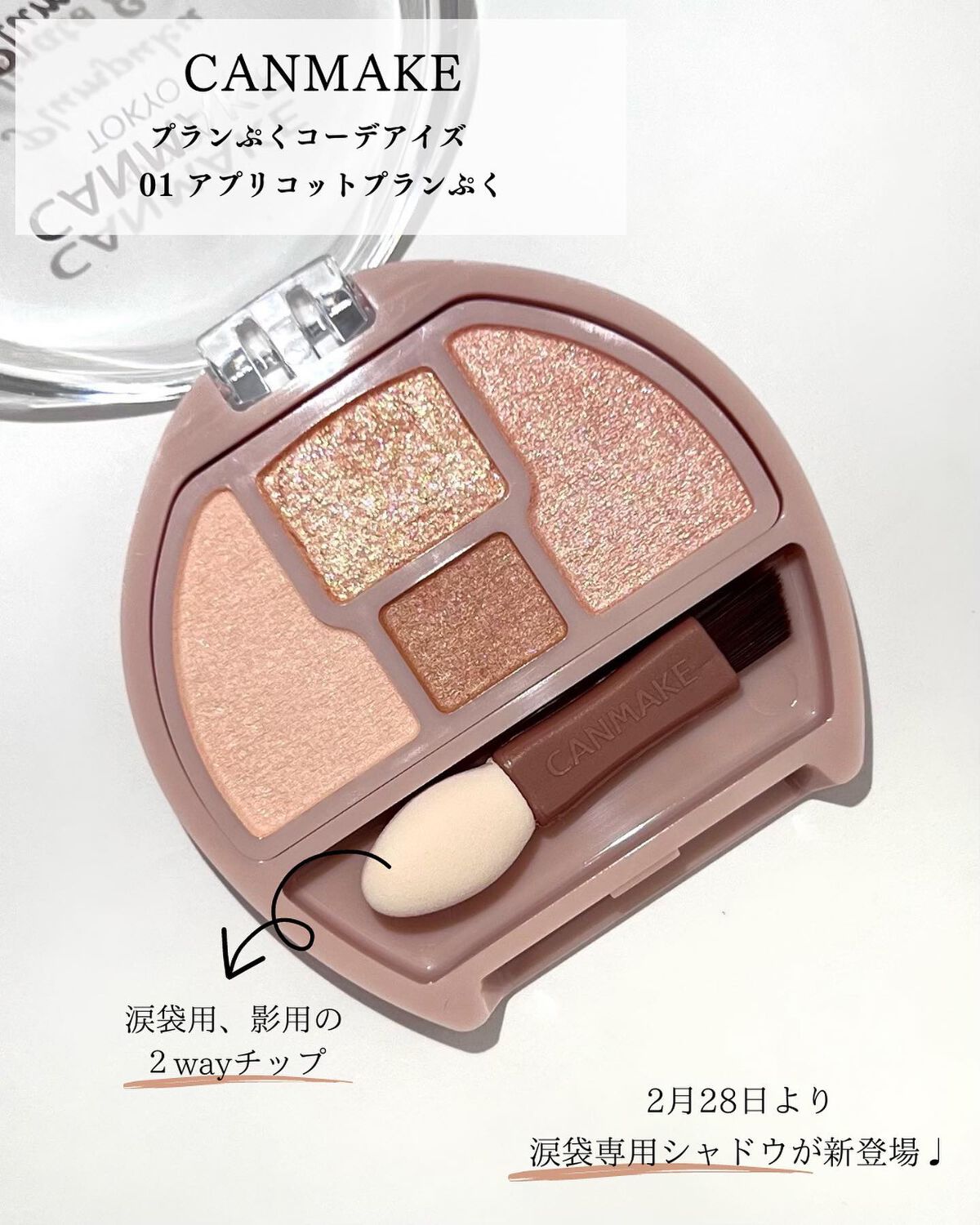 プランぷくコーデアイズ/キャンメイク/パウダーアイシャドウを使ったクチコミ(2枚目)