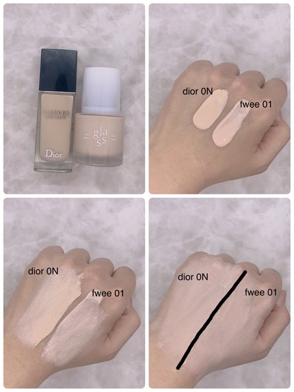 フィーファンデーションガラス/fwee/リキッドファンデーションを使ったクチコミ(2枚目)