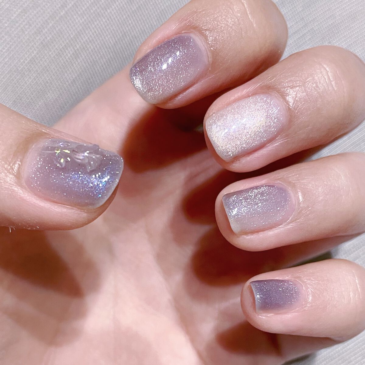 パル カラージェル アッシュパープル/キャンドゥ/ジェルネイルを使ったクチコミ（1枚目）