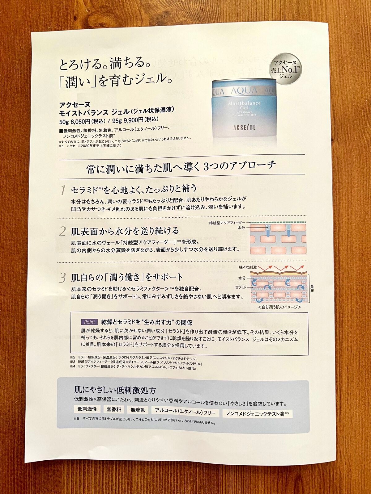 モイストバランス ジェル/ACSEINE/美容液を使ったクチコミ(7枚目)