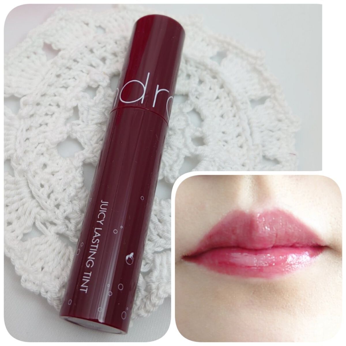 ジューシーラスティングティント/rom&nd/リップティントを使ったクチコミ（1枚目）