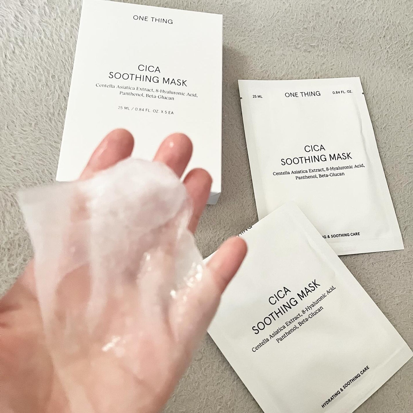 CICAスージングマスク/ONE THING/シートマスク・パックを使ったクチコミ(2枚目)